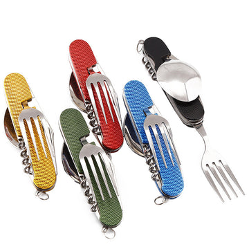 Stainless Steel Folding And Detachable Multifunctional Tableware