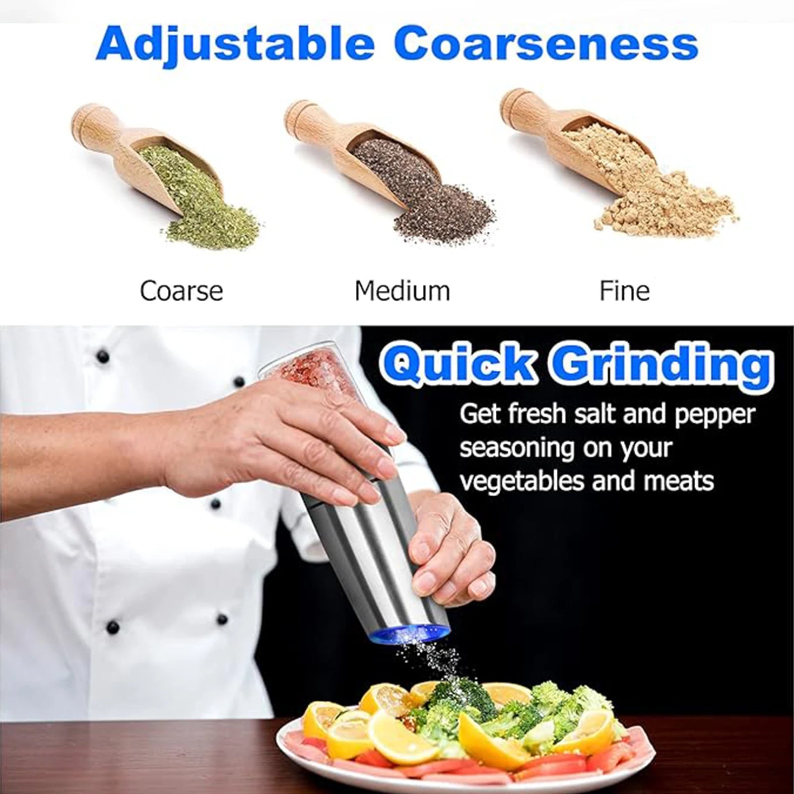 Effortless Seasoning Grinder Set